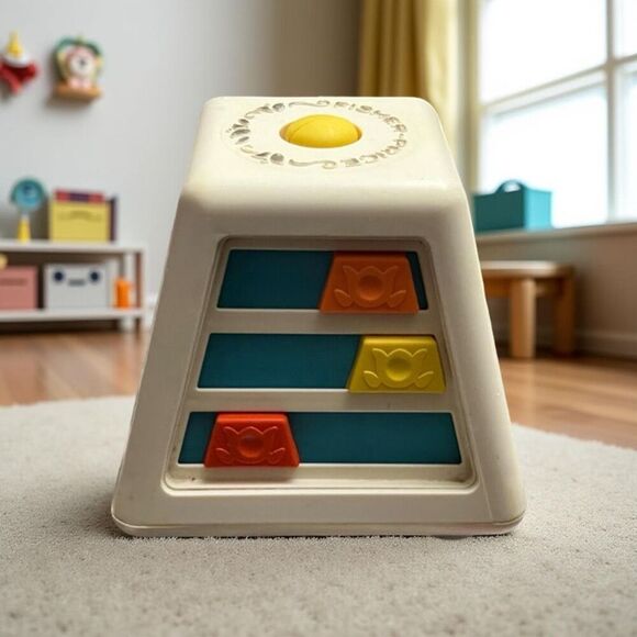 Fisher Price Other - Vintage 1978 Fisher Price Turn and Learn No.156 Baby Box Activity Toy